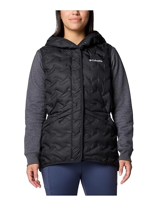 Columbia Delta Ridgetm II Down Hooded Vest Womens Coat Black