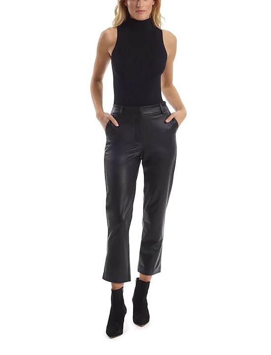 Commando Faux Leather 7, 8 Trousers SLG67 Womens Casual Pants Black