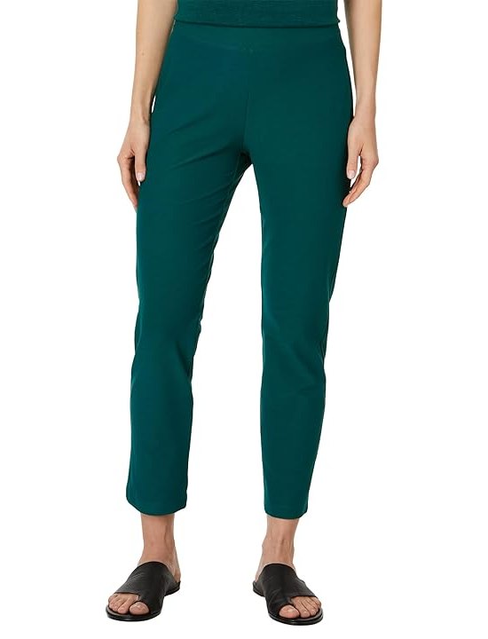 Eileen Fisher Petite Slim Ankle Pant Womens Dress Pants Aegean